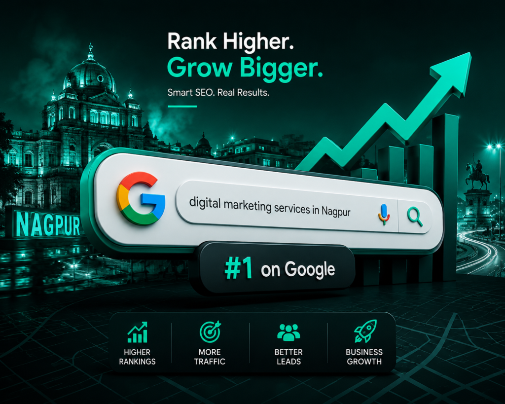 SEO growth illustration for Nagpur businesses