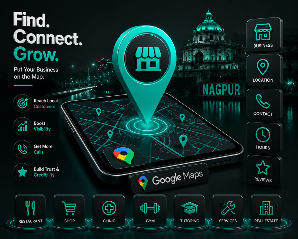 Google Maps SEO illustration for local businesses